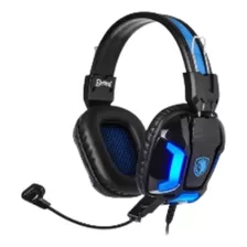 Diadema Audifono Gamer Sades Economica Con Luz Led Elements