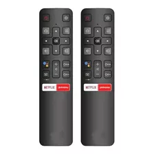 Controle Remoto Tv Tcl Smart Rc802v Netflix Globoplay (c/2)