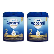 Kit Com 2 Latas Fórmula Danone Aptamil Premium 2 De 800g