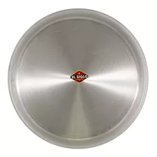 Pizzera Pizza Molde Aluminio Gastronómica Reforzada 35 Cm Color Gris