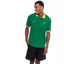 Camiseta Do Brasil Seleção Brasileira Polo Marine .