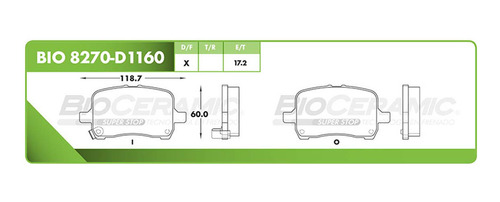 Balata Disco Delantera Chevrolet Malibu 2004-2008 2.2 Foto 2