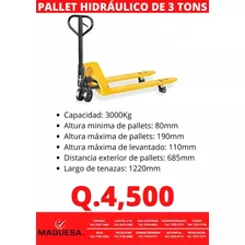 Pallet Hidraulico De 3 Toneladas 