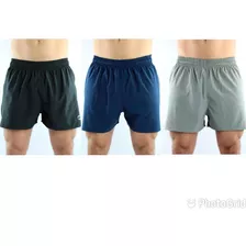 Kit 3 Bermuda Masculina Treino Corrida Shorts C/ Elastano 