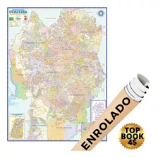 Mapa Curitiba 120 X 90cm Gigante - Enrolado