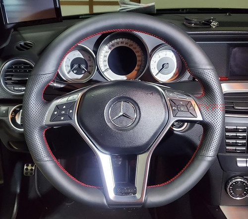 Funda Cubre Volante Mercedes Benz 2012 2016 Amg Piel Real Foto 2