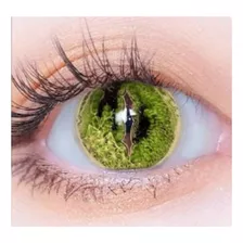 Lentes De Contacto Para Halloween, Display, Cocodrile Green