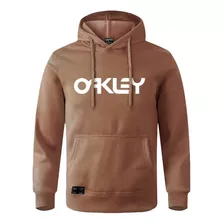 Moletom Masculino Oakley Logo Escrito Casaco De Frio Capuz