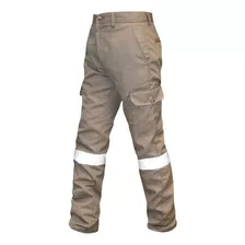 Pantalón Cargo C/reflejantes Uso Rudo, Trabajo, Industrial
