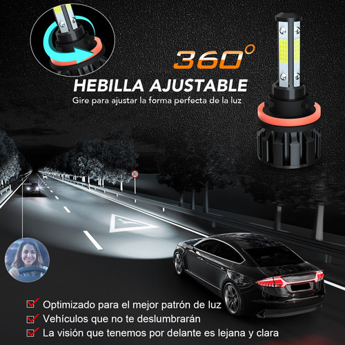 1 Kit De Faros Led 9005+h8/h9/h11 Y Luces Antiniebla H16 . Foto 8