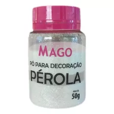 Pó Comestível Para Decoração Confeitaria Perola 50gr Mago