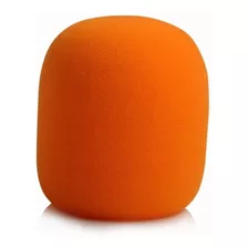 Espuma Para Microfone De Mão Laranja