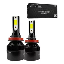 Par Super Led H4 Farol Foco Simples Alto + Baixo 6000k