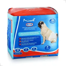 Fralda Higiênica Pet Pequeno Cachorro Cio Blue Mimo 12 Fêmea