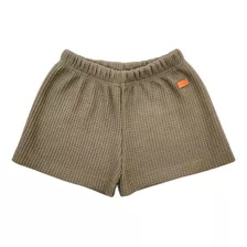 Short Panal Mini Anima Verano Bebé Bermuda Verde Pradera