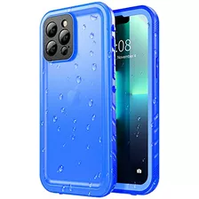 Funda Impermeable Para iPhone 13 Pro Max Blue- 