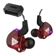 Qkz Ak6 Con Micro + Estuche Audifonos Auriculares Rojo