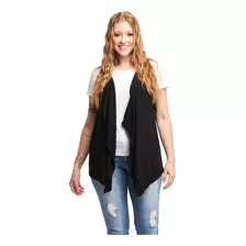 Colete Max Feminino Cardigan Regata Viscolycra Com Bico Ca5