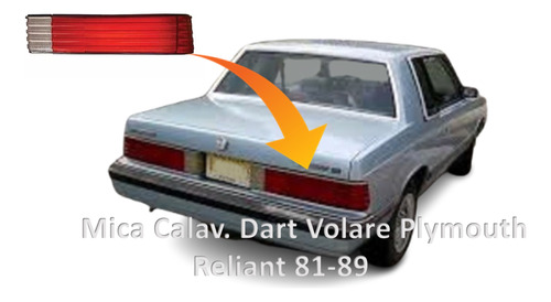 Mica Calav. Dart Volare Plymouth Reliant 81-89  Foto 2