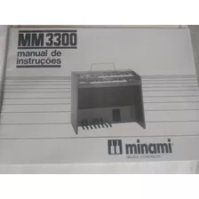 Manual Instruções Do Órgão Eletrônico Minami Mm3300 Original