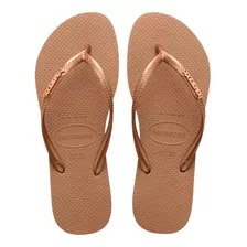 Sandália Chinelo Slim Logo Metallic Havaianas