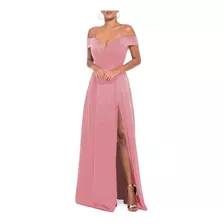 Vestido Feminino Longo Para Madrinha De Casamento Com Fenda