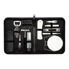 Kit Utilidades Masculina Estojo Em Couro Ecológico 2 Unidade