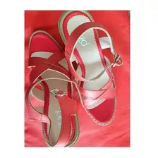 Sandalias Rojas Altas 35 - Marca Pink