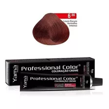  Coloração Yamá Professional Nano Infusion 60g Todas As Cores Tom 6.66 Louro Escuro Vermelho Intenso Color