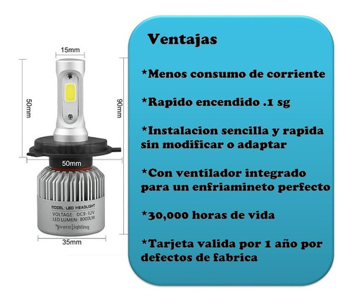 Kit Luces Led Tipo Xenon Hid Niebla H11 Mercury Milan 2010 Foto 3