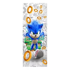 Adesivo Decorativo De Porta Sonic (cod.aps2)