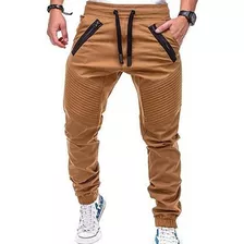 Pantalones Joggers Pitillo Lisos Para Hombre