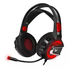 Auriculares Gamer Usb Led Micrófono Crown Cmgh-3000- Tv