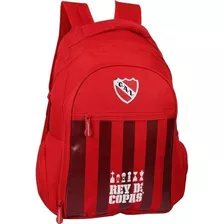 Mochila Independiente Rojo Original Escolar Futbol 18''