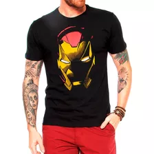 Camisa Camiseta Homem De Ferro 100% Algodão Iron Man Stark