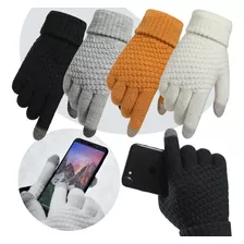 Guantes Touch Tablet Celular De Lana Tejido Invierno