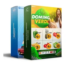 Pack Canva Supermercado Editável 200 Artes + Legendas 