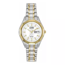 Reloj Clásico Citizen Eco-drive Dress Para Mujer En Dos Tono