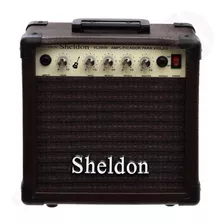 Amplificador Sheldon Vl2800 P/ Violão Marrom 125v/250v