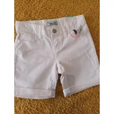 Short Jean Blanco Niños