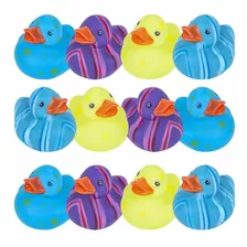 Artcreativity Patos De Goma Con Patrn Multicolor Para Nios,