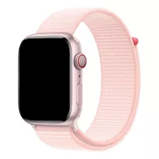 Pulseira Nylon Loop Para Apple Watch 42/44/45mm - Light Pink