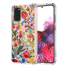 Funda Mosnovo Galaxy S20 Transparente Flor Lavender