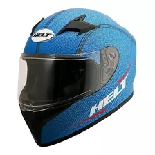 Capacete Moto Integral Helt Street Polar Azul - Jeans