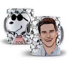 Caneca Snoopy Com Sua Caricatura Porcelana Personalizada