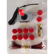 Kit Arcade Genérico Sanwa Com Restritor Octogonal E Battop