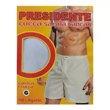 Cueca Samba Canção Presidente 100% Algodão Kit C/6 Unidades.