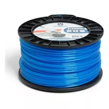 Cable De Nailon Para Desbrozadora Husqvarna Round De 2,4 Mm Con 240 Metros Color Azul