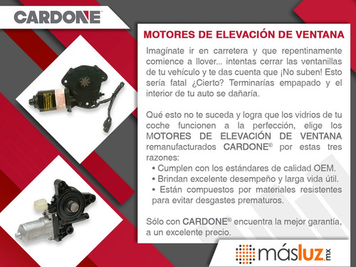 (1) Motor Elevacin Ventana Del Gmc Envoy Xuv 04/05 Cardone Foto 6