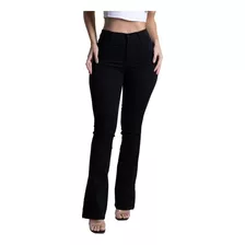 Calça Jeans Feminina Boot Cut Boca Sino Larga Sawary Bonita 